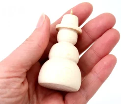 Bonhomme de neige en bois 7 cm