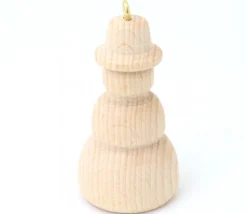 Bonhomme de neige en bois 7 cm