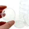 Boîte composée de 5 mini boites empilables rondes de Ø 5 cm en plastique