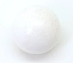 Boule 3 cm couleur blanc en bois - bille hêtre diamètre 30 mm