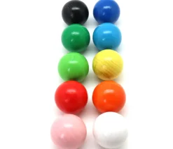 Boule 3 cm couleur blanc en bois - bille hêtre diamètre 30 mm