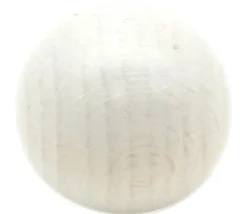 Boule 2.5 cm couleur blanche en bois - bille hêtre diamètre 25 mm