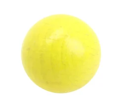 Boule 2.5 cm couleur jaune en bois - bille hêtre diamètre 25 mm