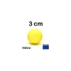 Boule 3 cm couleur jaune en bois - bille hêtre diamètre 30 mm