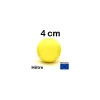 Boule 4 cm couleur jaune en bois - bille hêtre diamètre 40 mm