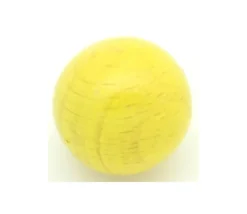 Boule 4 cm couleur jaune en bois - bille hêtre diamètre 40 mm