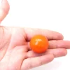 Boule 3 cm couleur orange en bois - bille hêtre diamètre 30 mm
