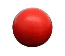 Boule 5 cm couleur rouge en bois - bille hêtre diamètre 50 mm