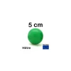Boule 5 cm couleur verte en bois - bille hêtre diamètre 50 mm
