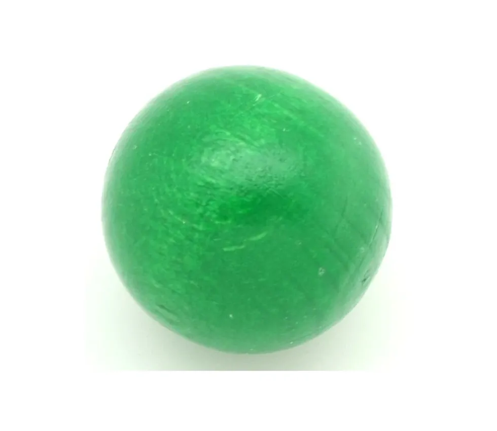 Boule 5 cm couleur verte en bois - bille hêtre diamètre 50 mm