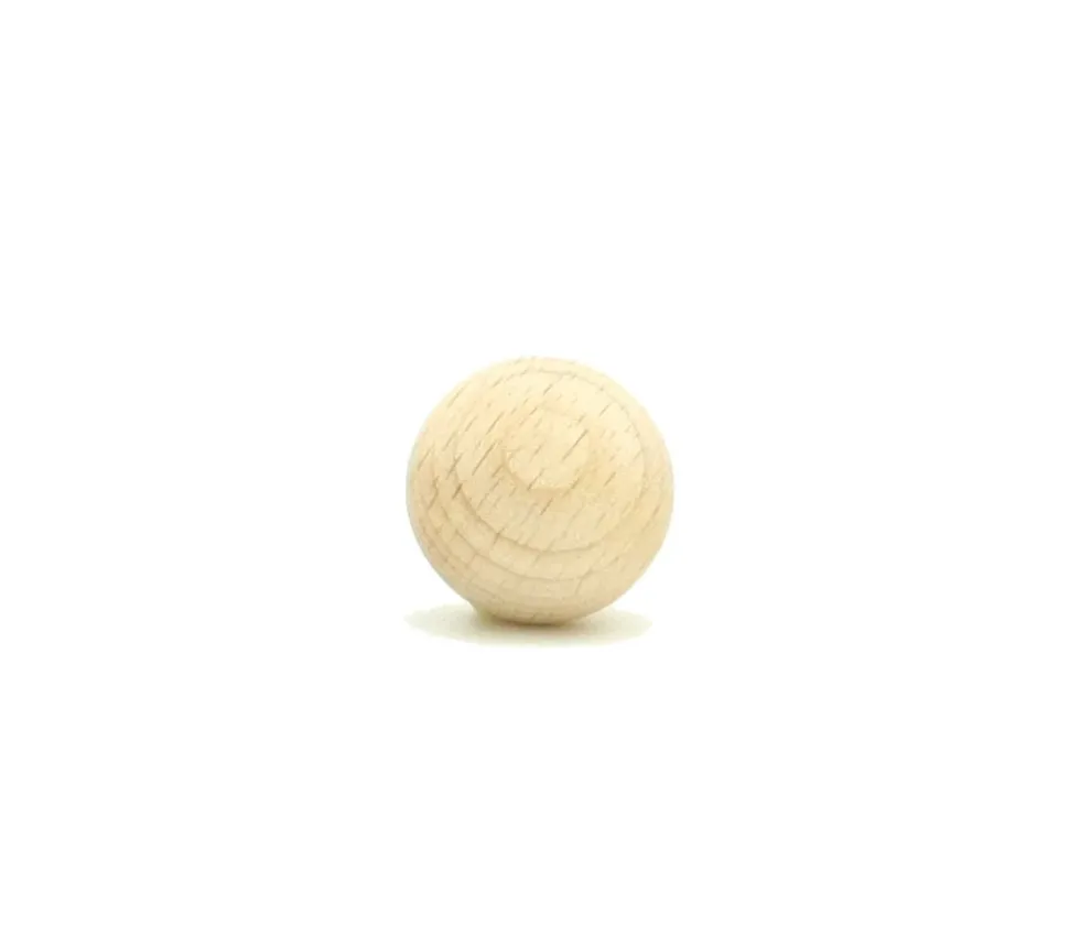 Boule 2.5 cm en bois - bille hêtre diamètre 25 mm