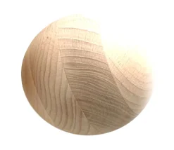 Boule 12 cm en bois - gosse boule hêtre diamètre 120 mm