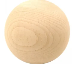 Boule 10 cm en bois - grosse boule hêtre diamètre 100 mm