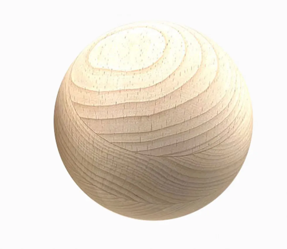 Boule 10 cm en bois - grosse boule hêtre diamètre 100 mm