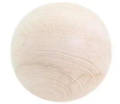 Boule 6 cm en bois - grosse boule hêtre diamètre 60 mm