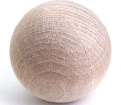 Boule 8 cm en bois - grosse boule hêtre diamètre 80 mm