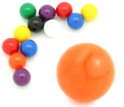 Boule en plastique 13 mm diamètre bille à l'unité couleur au choix