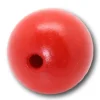 Boule percée 5 cm bois - grosse perle trou 8 mm