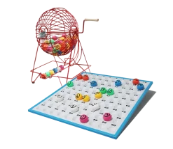 Boulier de loto géant 31.5 cm + 90 boules + plateau de tirage