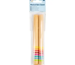2 Bâtons de rythme en bois