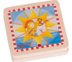 Cadran solaire en bois Boussole enfant