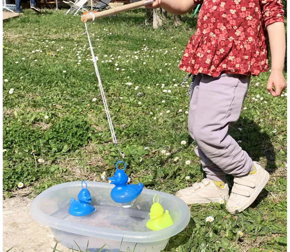 Canard jaune pour pêche aux canards 11 cm à l'unité