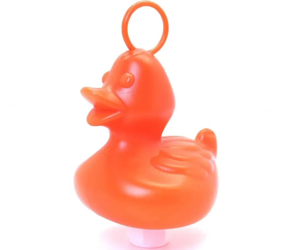 Canard rouge orangé 15 cm Grand modèle à l'unité pour pêche aux canards