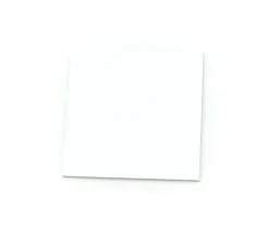 24 carrés 4 x 4 cm carton rigide blanc/gris vierge tuiles à personnaliser