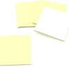 24 carrés 4 x 4 cm carton rigide jaune/blanc vierge tuiles à personnaliser