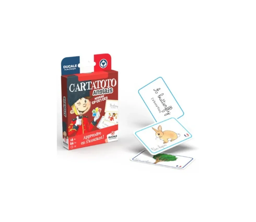 Cartatoto Anglais apprendre en s'amusant 110 cartes CP CE1 CE2