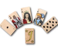 Carte à jouer en bois 7 cm à l'unité