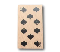 Carte à jouer en bois 7 cm à l'unité
