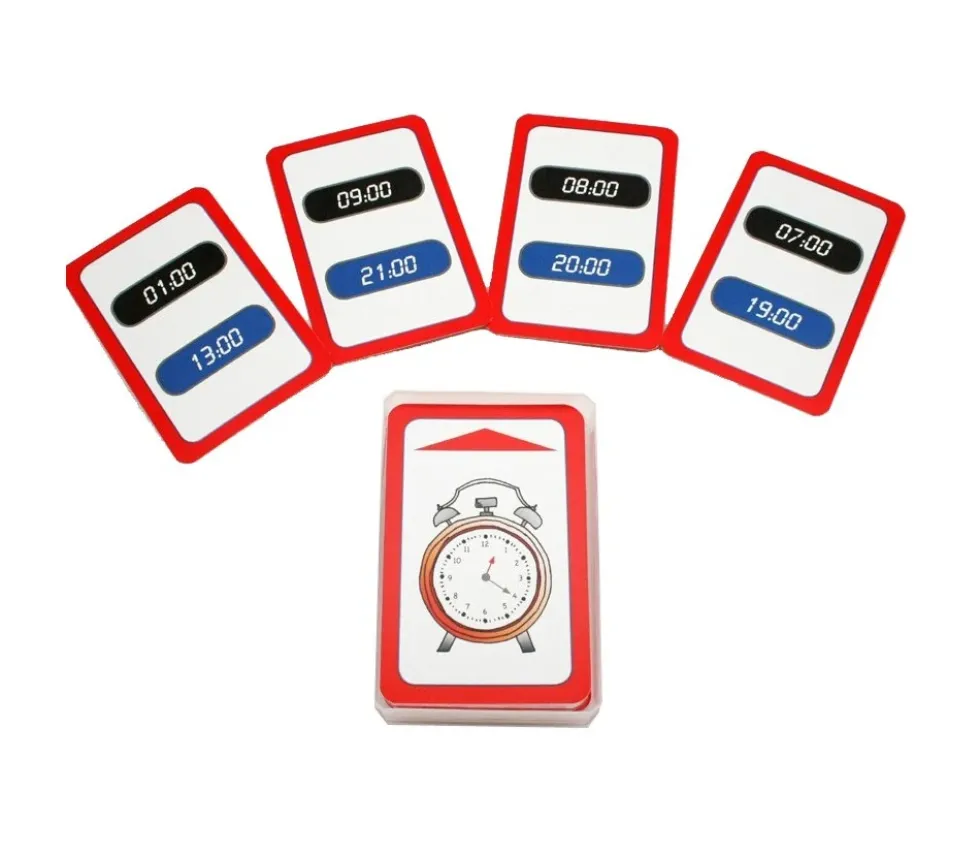 48 cartes jeu exercices heures et minutes