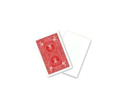 Cartes à jouer recto blanc et verso rouge Bicycle
