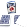 Cartes à jouer recto blanc et verso bleu Bicycle