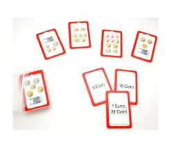 48 cartes monnaie euros cents - chapeau magique