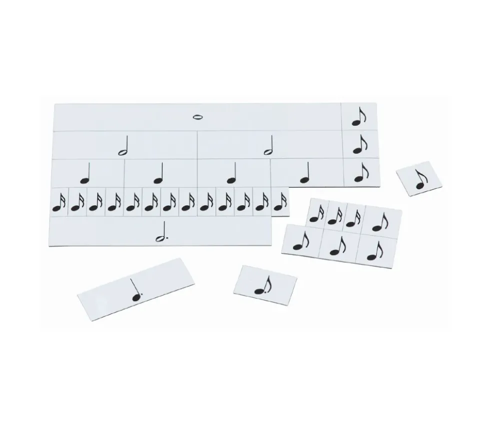 34 cartes notes magnétiques pour apprentissage musique