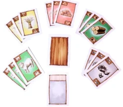 96 cartes ressources pour jeu CATAN - Matières premières