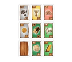 96 cartes ressources pour jeu CATAN - Matières premières