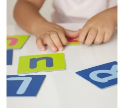 35 cartes tactiles Lettres A à Z majuscule/minuscule + signes ponctuation