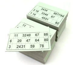 125 Cartons loto carton rigides format standard