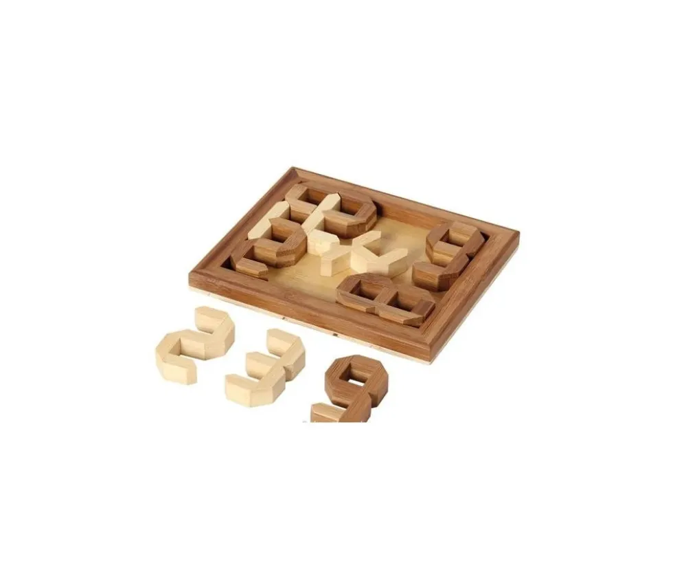 Casse tête Chiffres digitaux 0 à 9 en bois