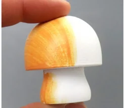 Champignon de Paris en bois 4 x 3.7 cm - jouet déco