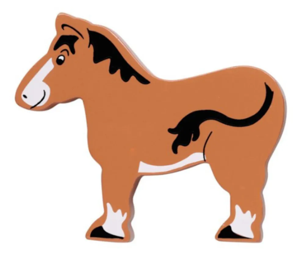 Cheval en bois 79 x 92 x 15 mm