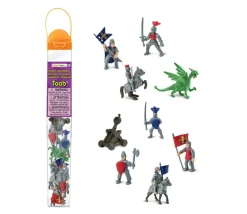 Chevaliers et dragon : 10 figurines de jeu