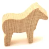 Cheval pion en bois 29x26x8 mm - dada jeu