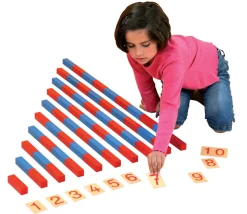 Chiffres Montessori en bois 1 à 10