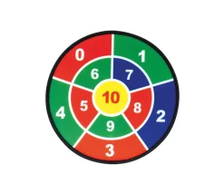 3 Cibles velcro 45 cm sport et calcul avec 9 boules