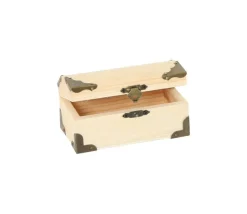 Coffre au trésor naturel 12 x 6.5 x 6 cm pirate