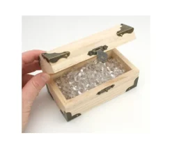Coffre au trésor naturel 12 x 6.5 x 6 cm pirate